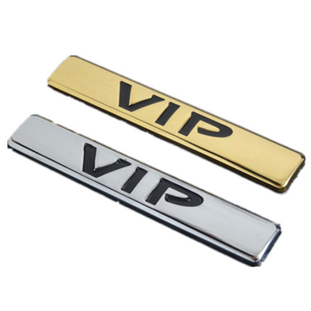 3D Metal VIP Car Side Body Trunk Emblem Badge Sticker Decal for Teana Gold