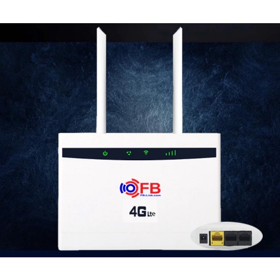 [Hàng Mới Về] Thiết Bị Phát 4G Router Wifi 4G LTE FB-Link CPE-V01 (2 Anten - Chuyên dùng xe khách - 32 user - 3 port)