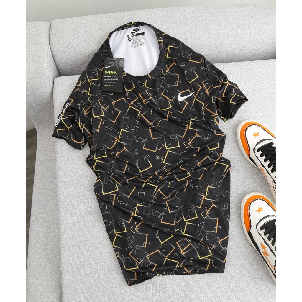 Áo thun thể thao nam dập vân họa tiết loang POG06 - Hàng VNXK - Cường Thanos Sport thế giới quần áo tập Gym