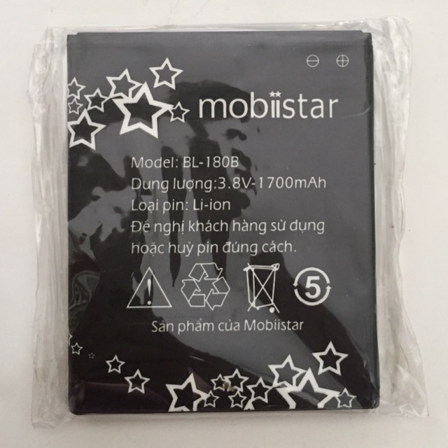 [Mã ELHA9 giảm 15% đơn 50K] Pin Mobiistar touch bean 452c(model:BL-180B)