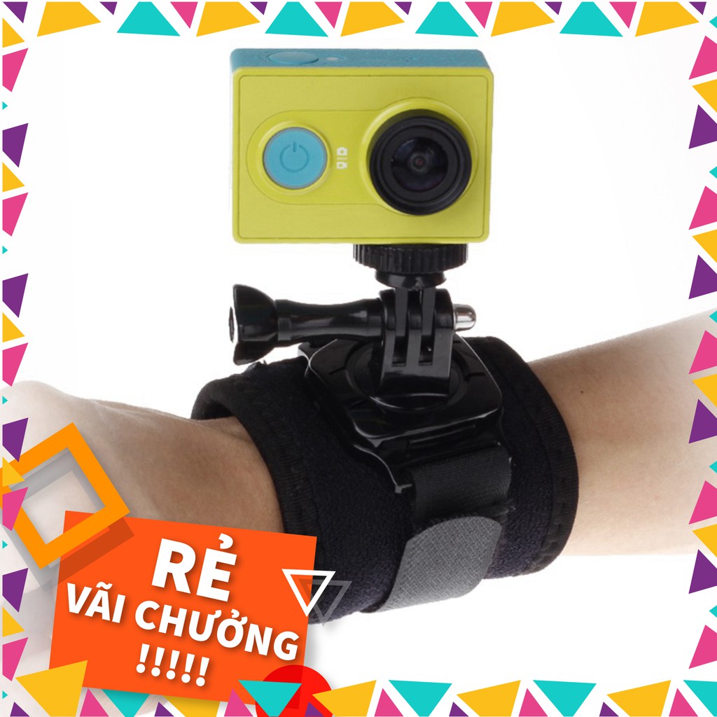 [SALE] Dây đeo cổ tay xoay 360 độ cho camera hành trình gopro sjcam, eken, xiaomi, 4k wifi, action camera . .