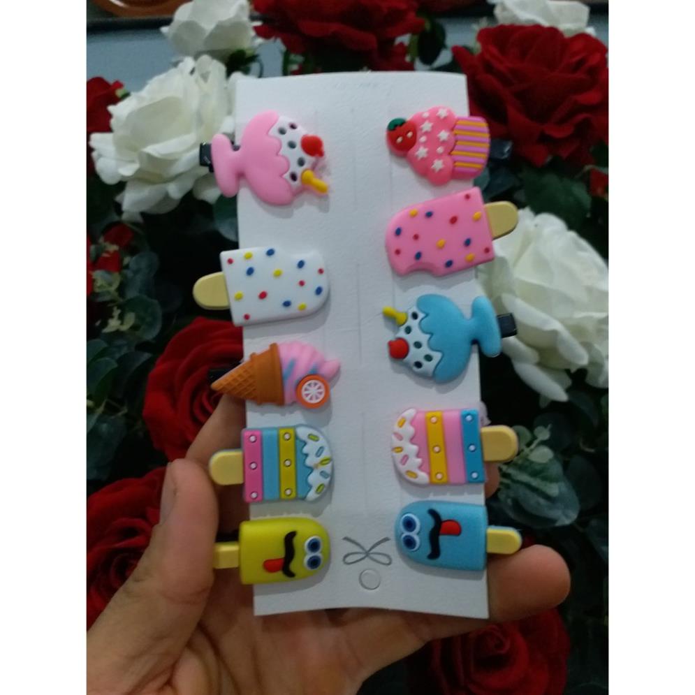 Set 10 kẹp tóc đáng yêu cho bé