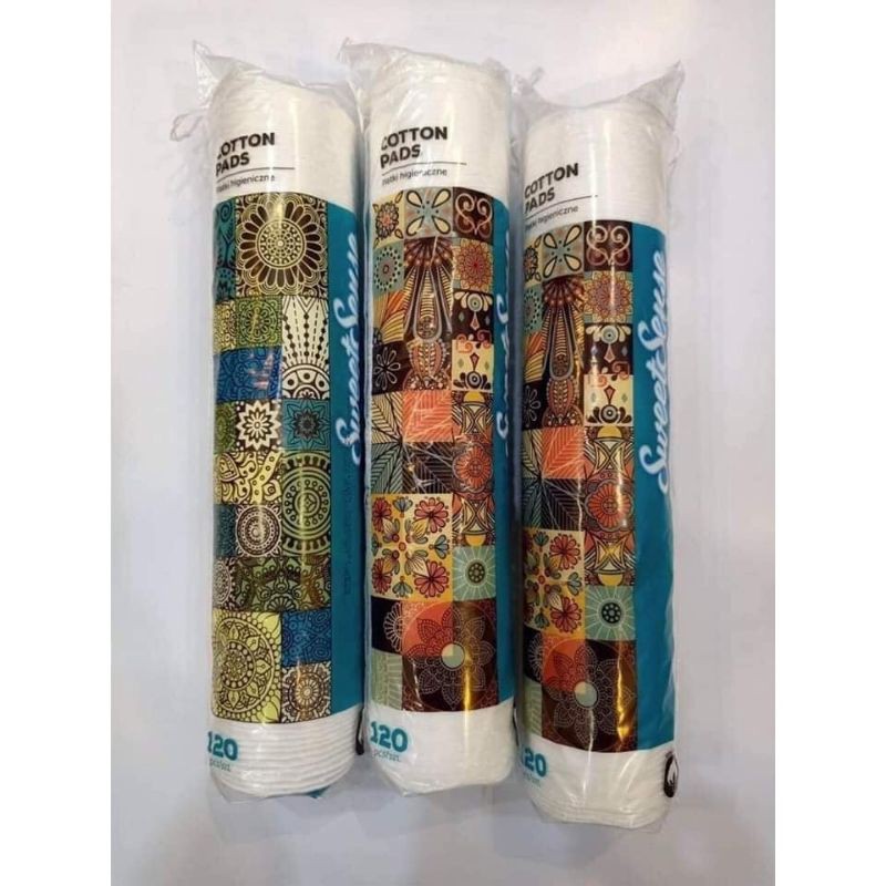 Bông Tẩy Trang SweetSense siêu mềm mịn 120 miếng Balan