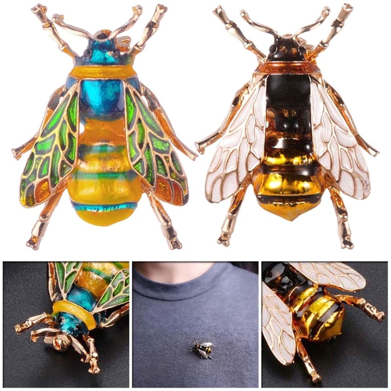 Vua Nhật Hàn Tráng Men Hoạt Hình Côn Trùng Sáng Tạo Dễ Thương Xu Hướng Bumble