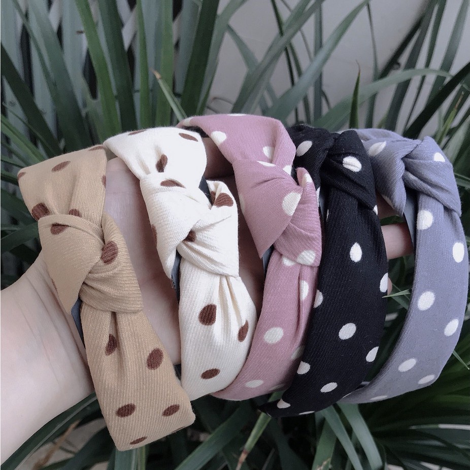 Bờm Cài Tóc Chấm Bi Siêu Sang Chảnh Store4girls