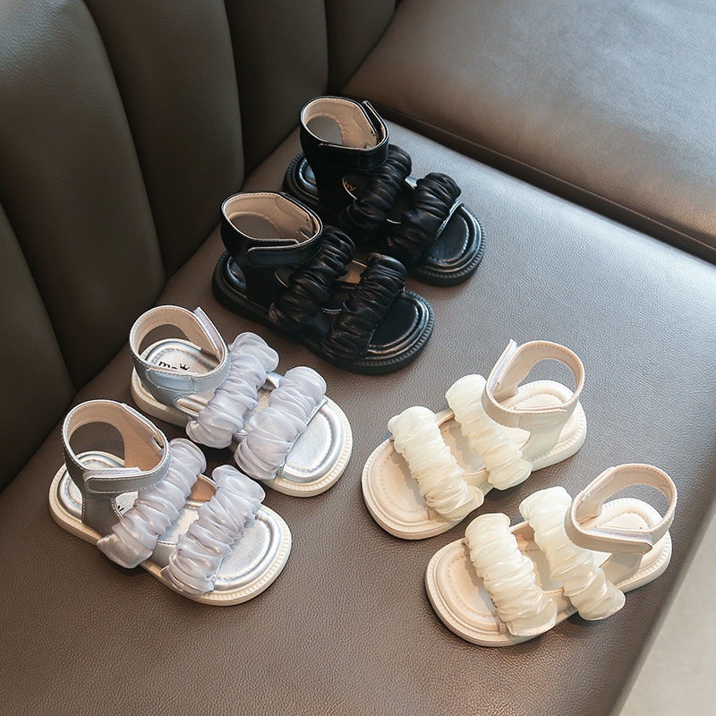 [Hàng Có Sẵn Bán Chạy] Giày Sandal Chống Trượt Thoáng Khí Phong Cách Anh Quốc Giản Dị Cho Bé Gái