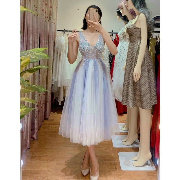 SIZE>62KG ĐẦM XOÈ PHỐI MÀU ĐÍNH ĐÁ