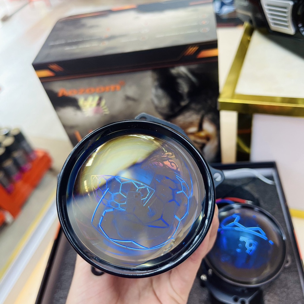 Đèn Bi Led Wolf Light Aozoom Gắn Xe Ô Tô , Xe Hơi Chính Hãng Bảo Hành 3 Năm