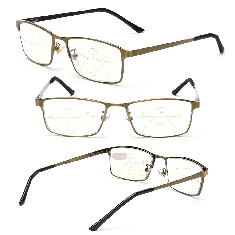 Kính Đọc Sách Chống Ánh Sáng Xanh Cho Nam Và Nữ+1.00~+ 3.50 Progr