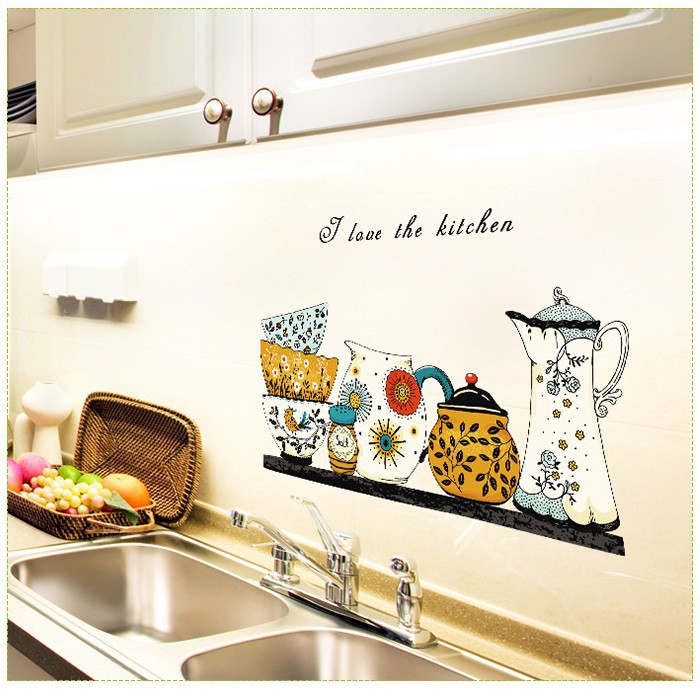 Decal dán bếp chống thấm dầu - lau chùi, vệ sinh dễ dàng - decalamyshop