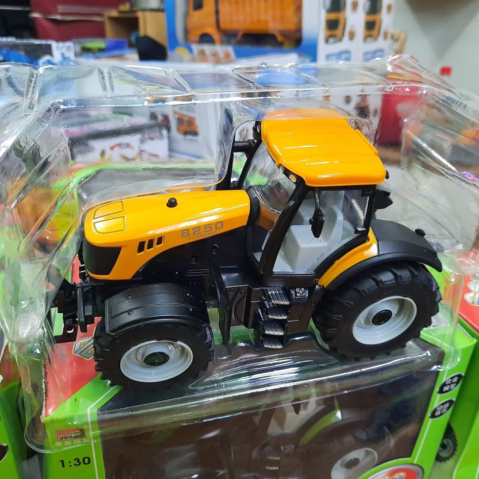 Đồ chơi nông trại mô hình xe máy kéo tỉ lệ 1:30 có âm thanh động cơ đồ chơi trẻ em