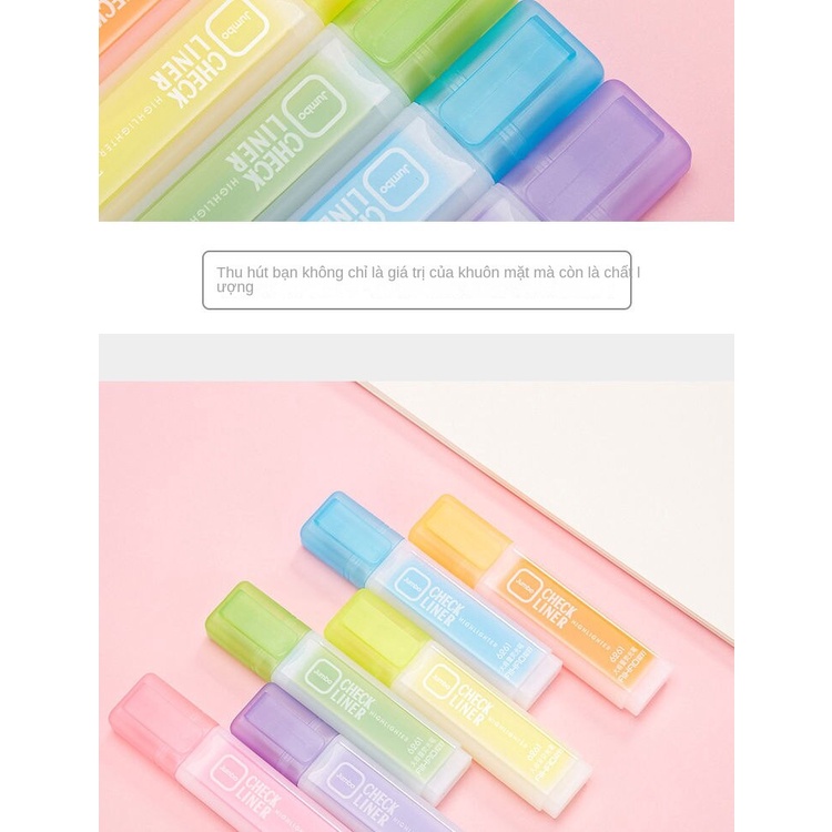 Set 12 Bút Đánh Dấu Dạ Quang Nhiều Màu Sắc