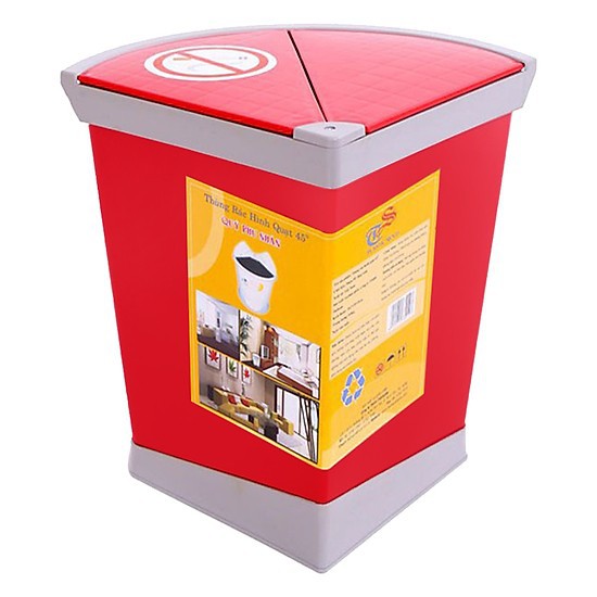 Thùng rác hình quạt Tashuan TS 5197 ( Kích thước: 28.5x29x25cm )