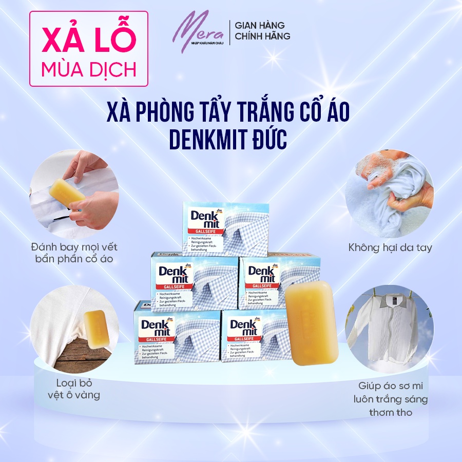 Bánh xà phòng tẩy trắng cổ áo DENKMIT của Đức