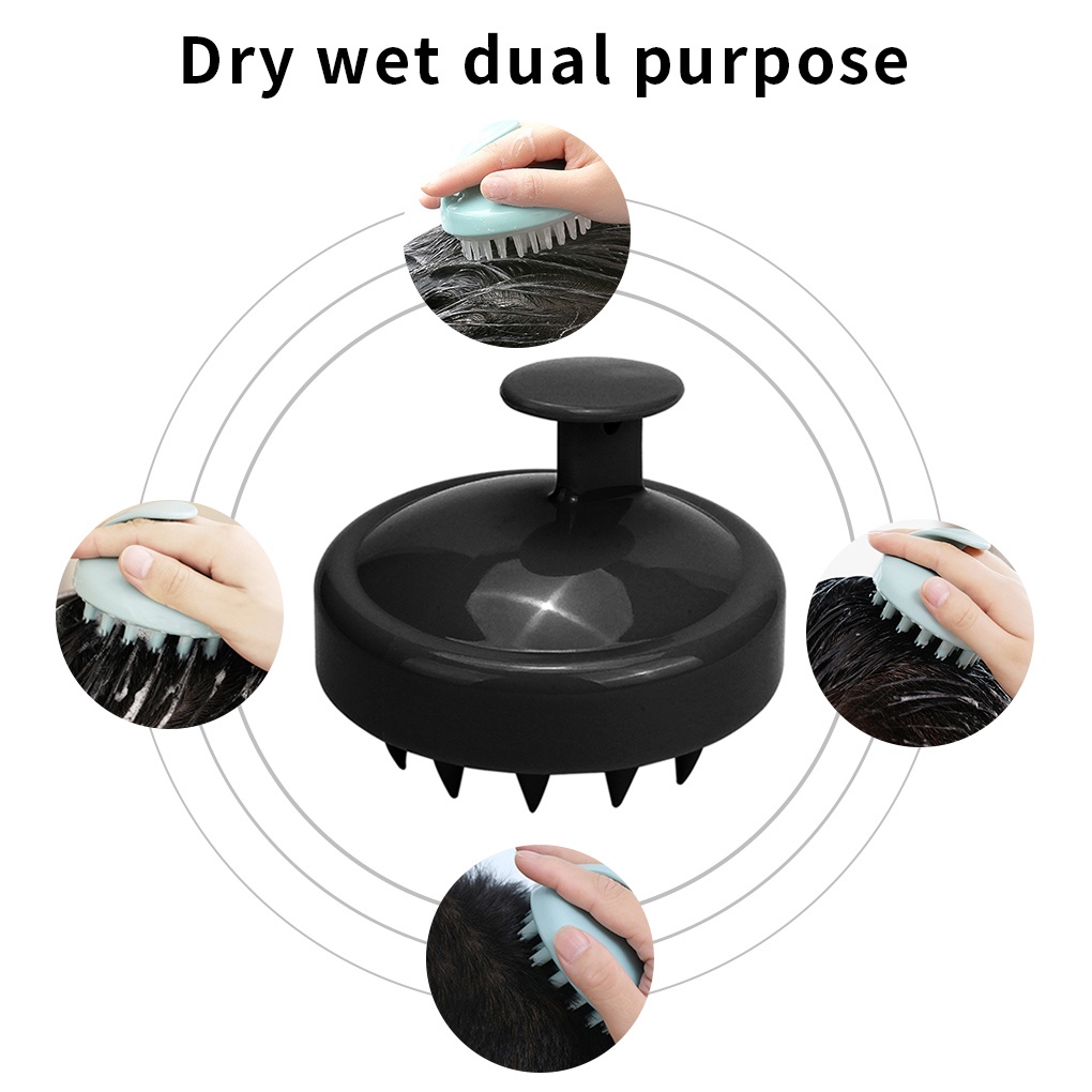 [Hàng mới về] Bàn chải silicon gội đầu mát xa da đầu