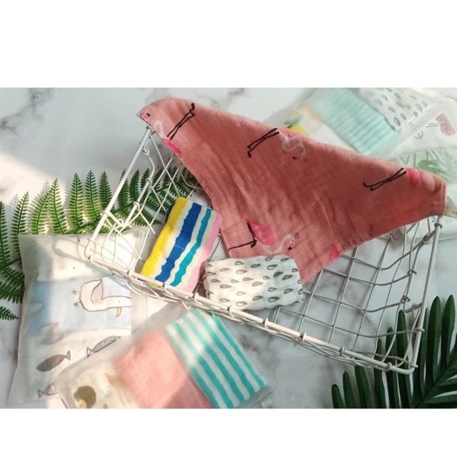 Set 3 khăn sữa Aden sợi tre