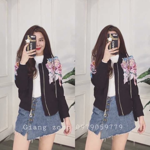 Hot girl về thêm nha khách. Chất kaki in hoa 3D ,đính sequin hoa đá nổi y ảnh. Ảnh thật e chụp.
