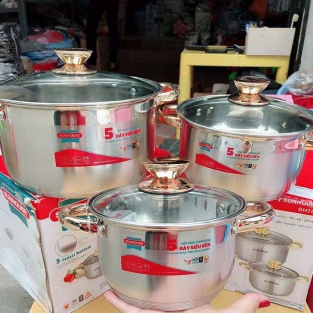 Bộ nồi 5 đáy