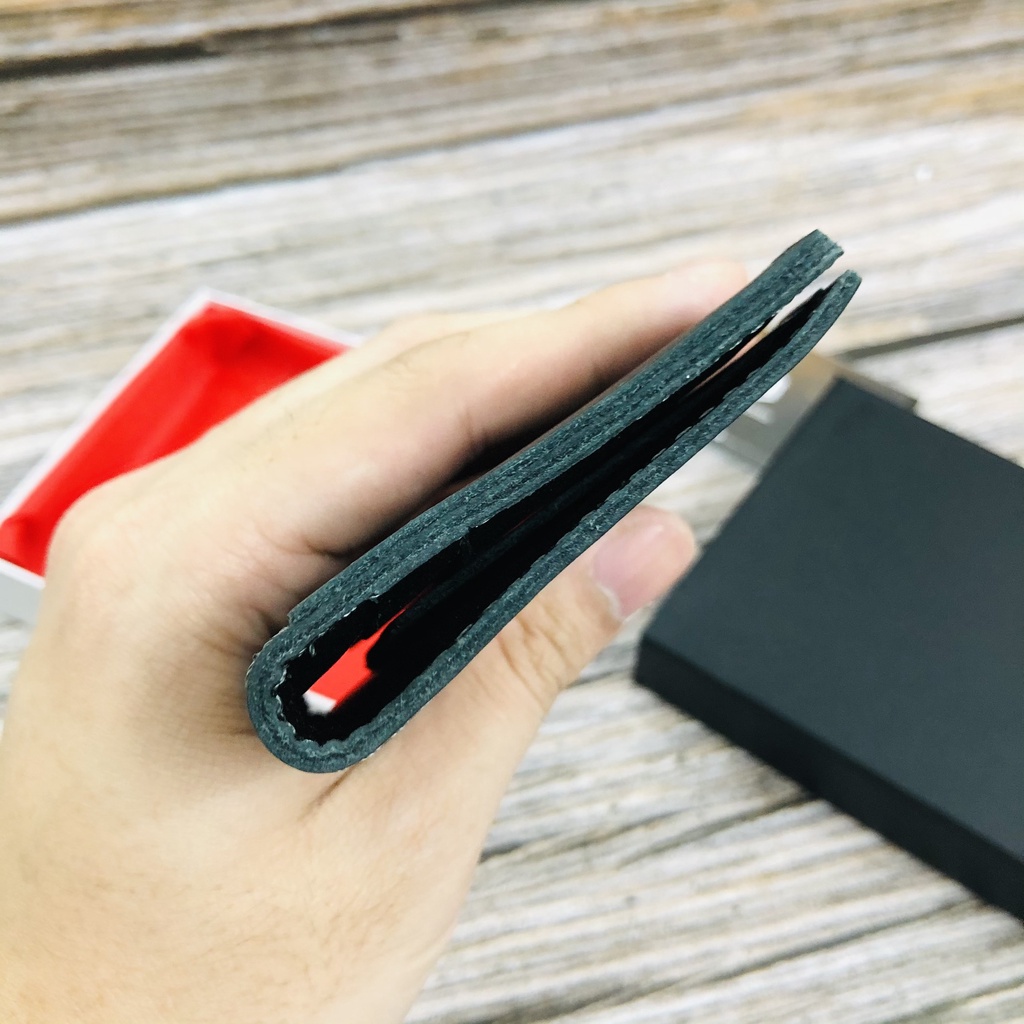 Ví Holder Card Da Bò Thật - Bóp Da Để Thẻ, Tiền Mặt - Ví Mini Cầm Tay Nhỏ Gọn -  BH 24 Tháng