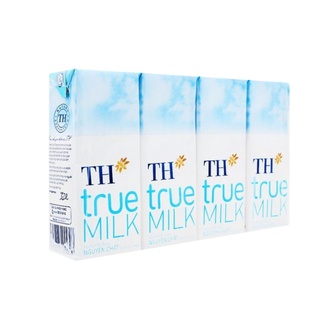 Sữa tươi tiệt trùng nguyên chất TH true milk 180ml - Lốc 4 hộp