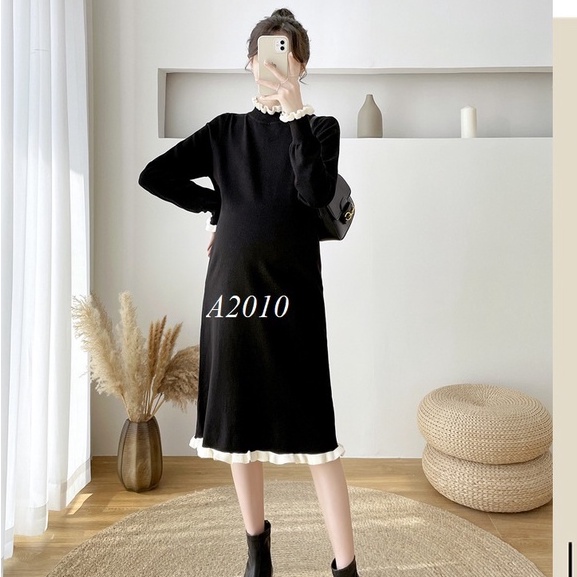 Váy Bầu Đầm Bầu LEN A2010 CÓ SẴN
