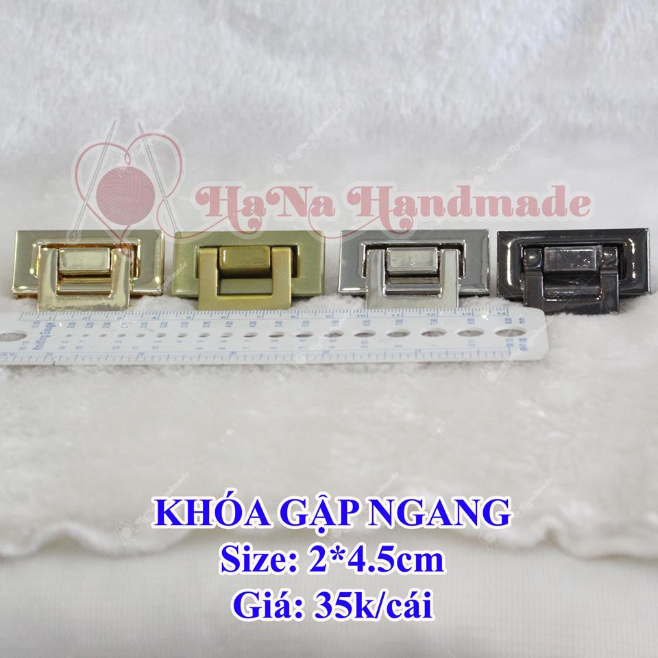 Khóa gập ngang gắn túi xách 35k/cái / khoá gập ngang