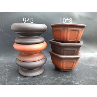 6 chậu gốm đất nung bonsai, sen đá