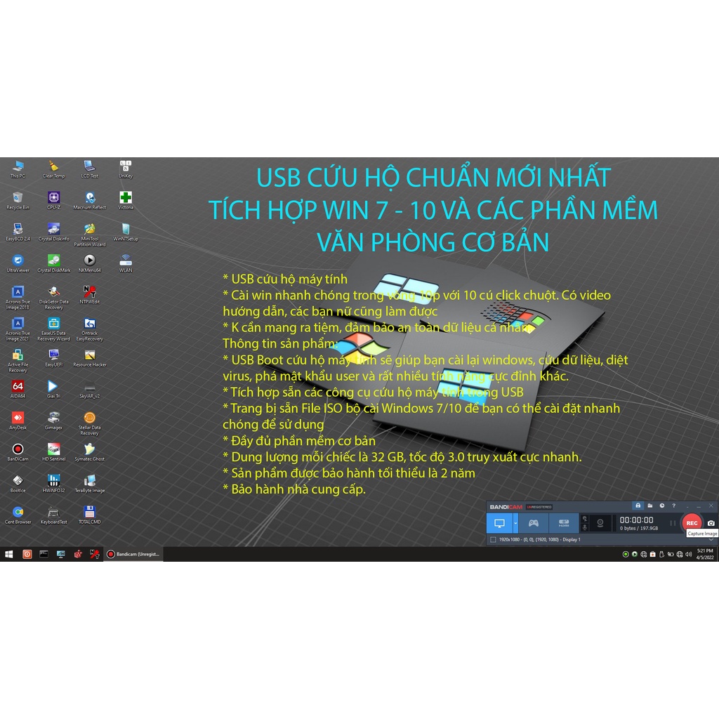 USB cứu hộ chuẩn mới nhất