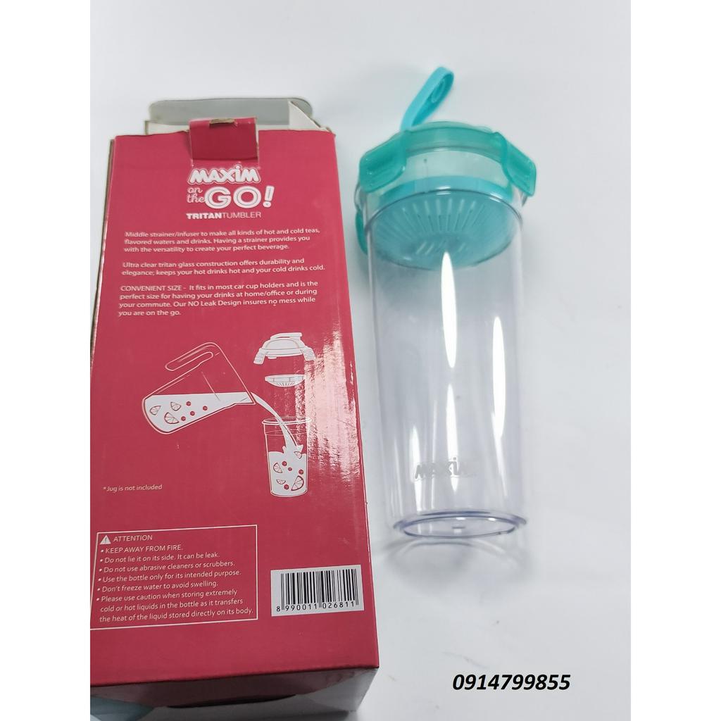 Bình nước 770ml, Bình nước bật nắp, Bình nhựa Maxim02681, Bình nước học sinh, Bình nước thể thao, Binh 700ml - Nhập khẩu