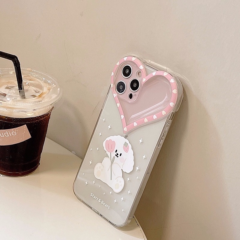 Ốp điện thoại họa tiết hoạt hình dễ thương dành cho Iphone 13 ProMax 11 12