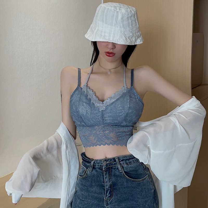 Áo Lửng Hai Dây Có Đệm Ngực Gợi Cảm Cho Nữ