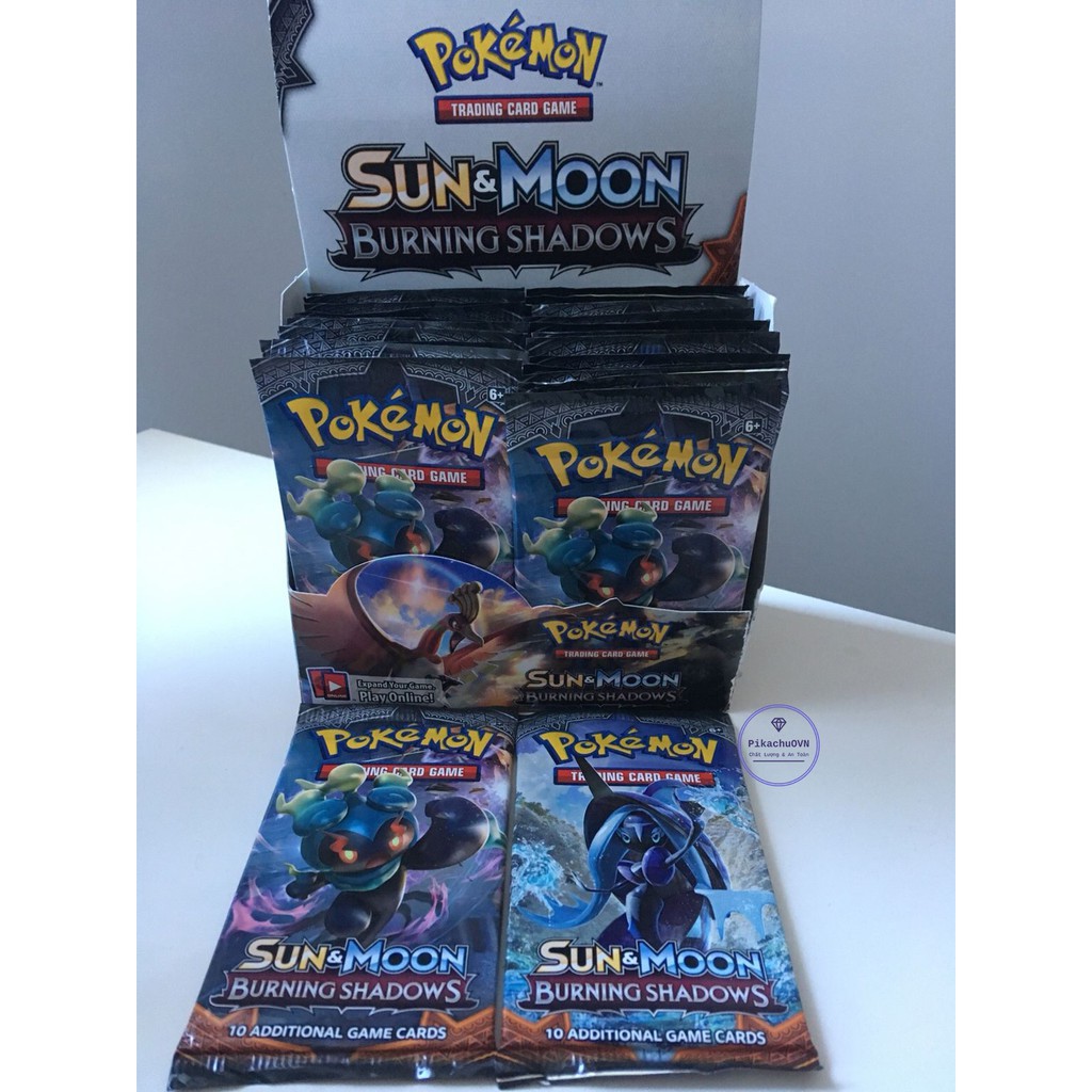 Bộ Thẻ Bài Pokemon TCG 324 Card Trading Game Sun&amp;Moon Burning Shadow Sưu Tập Đẹp Đọc Đáo