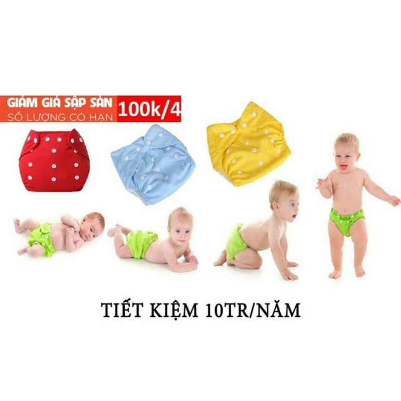 [Mã 267FMCGSALE giảm 8% đơn 500K] Quần bỉm vải cho bé 3-16kg