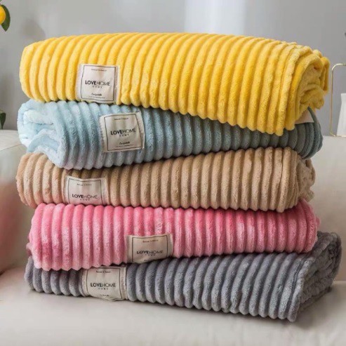 Tổng hợp_Chăn tuyết nhung kẻ tăm Emmidecor Cao cấp nhập khẩu Nhật Bản _ Hàng chính hãng 2m3*2m0