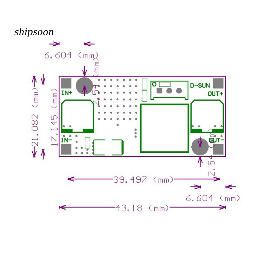 Module chuyển đổi nguồn điện 24V sang 12V 5V 3V DC-DC