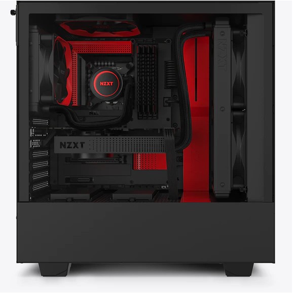 Vỏ Case Máy Tính NZXT H510 Màu Đen Đỏ