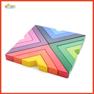 Bộ xếp hình góc chéo - Đồ chơi gỗ cao cấp xuất khẩu Châu Âu