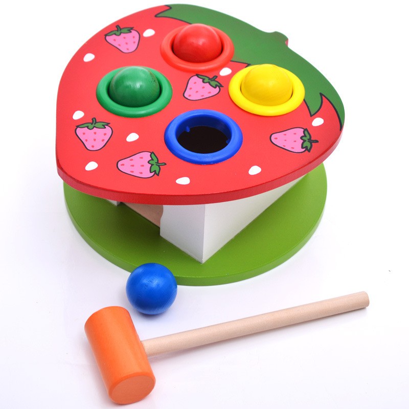 Đồ chơi thông minh - Đập bóng gỗ phát triển trí tuệ cho bé từ 1,2,3,4 tuổi
