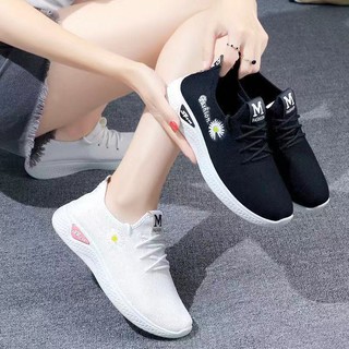 giày thể thao nữ new QC hoa cúc
