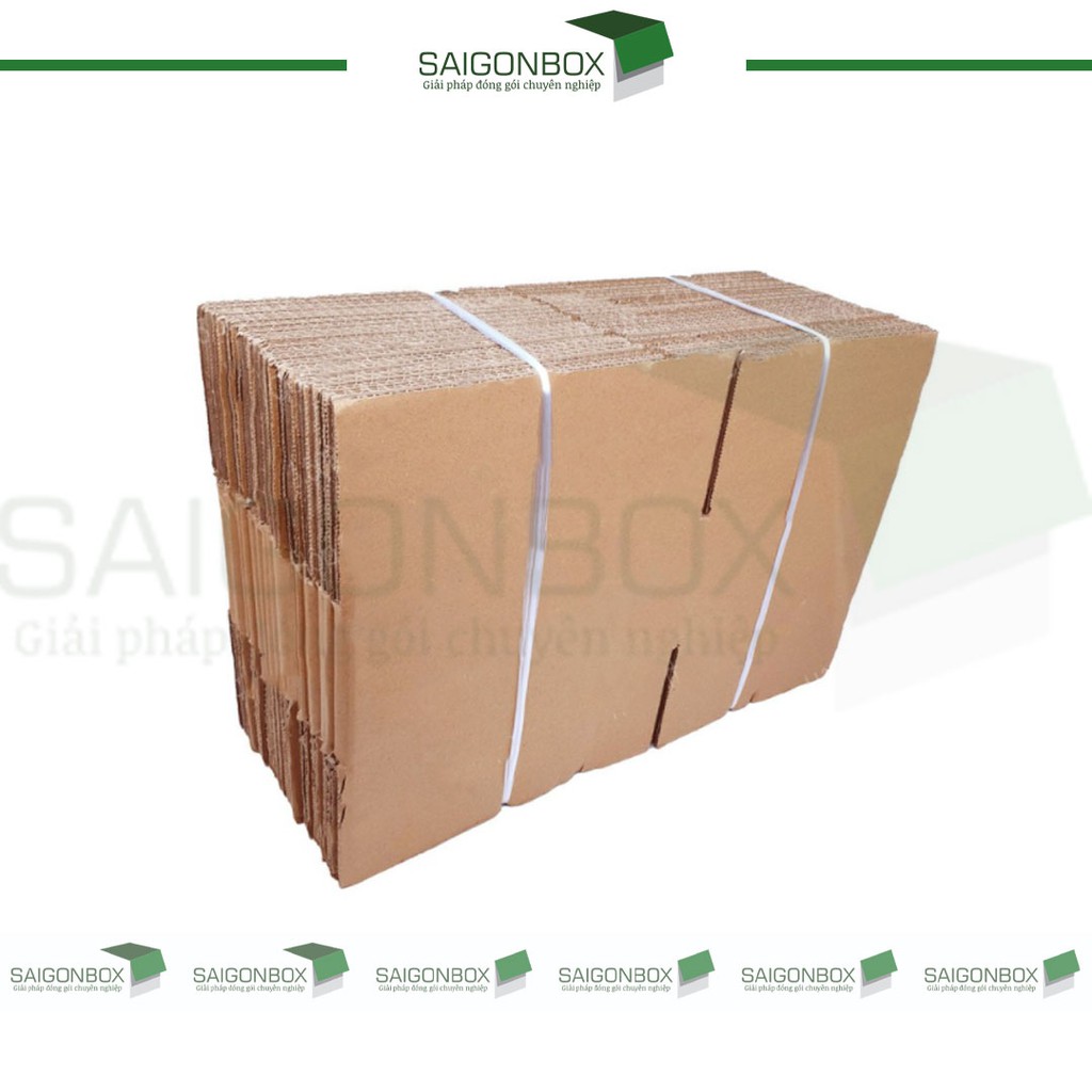 Combo 100 thùng hộp carton size 25x20x10 cm để đóng gói hàng hóa