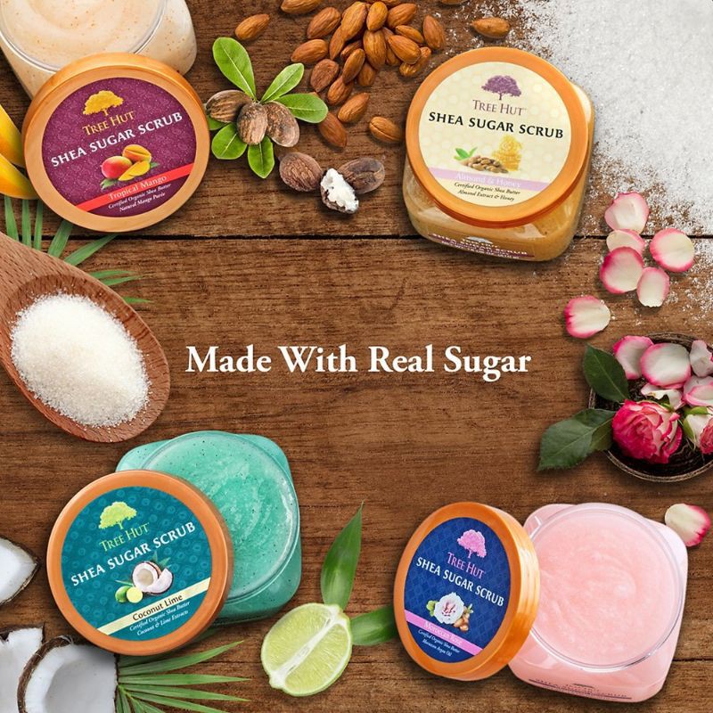 Tẩy Da Chết Tree Hut, Tẩy Tế Bào Chết Toàn Thân, Full Body - Tree Hut Shea Sugar Scrub (Chính Hãng Mỹ).