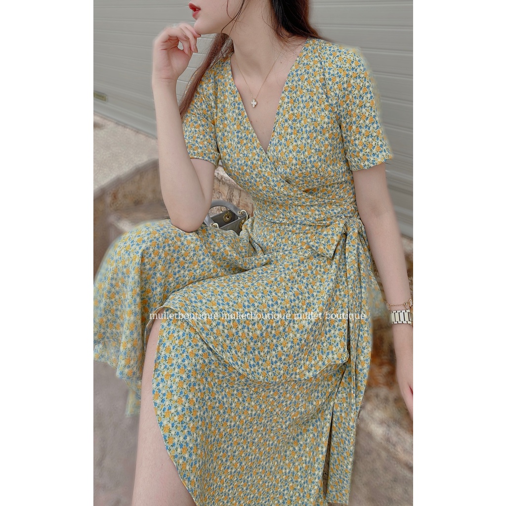 VÁY HOA NHÍ XANH BƠ