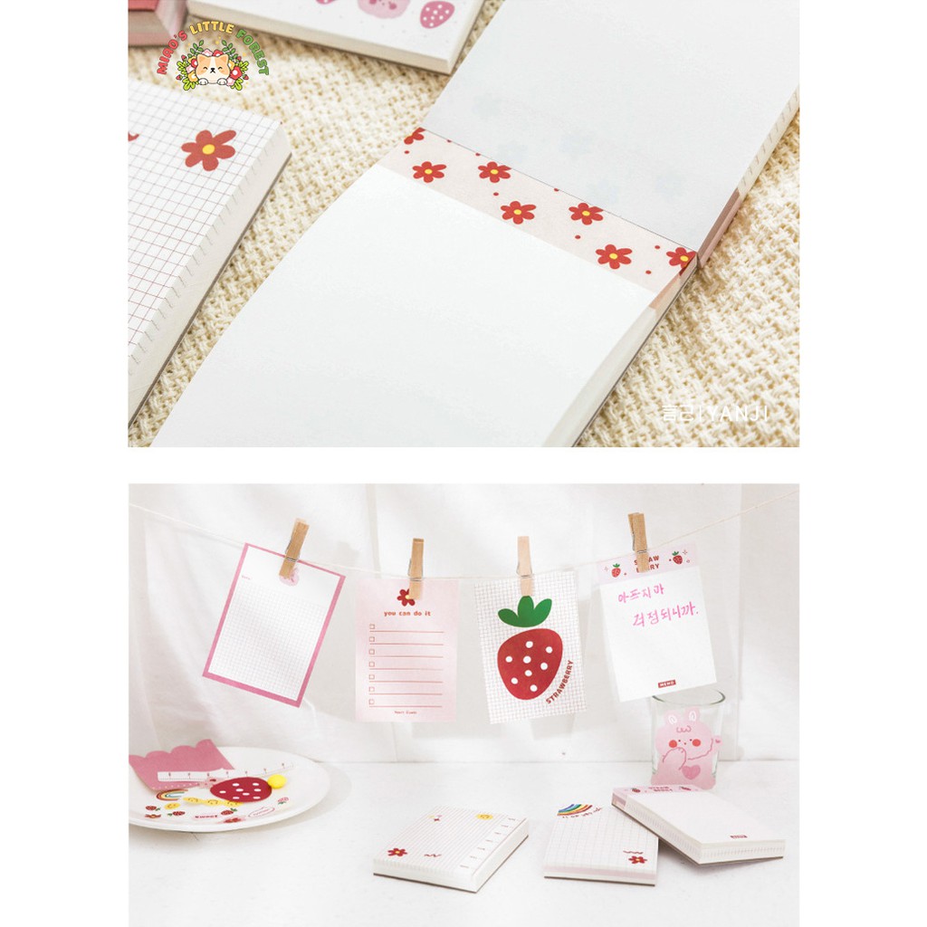 Giấy note MIAO'S LITTLE FOREST giấy ghi chú giấy nhớ Sweet taste xinh xắn trang trí sổ tay bullet journal MNO226