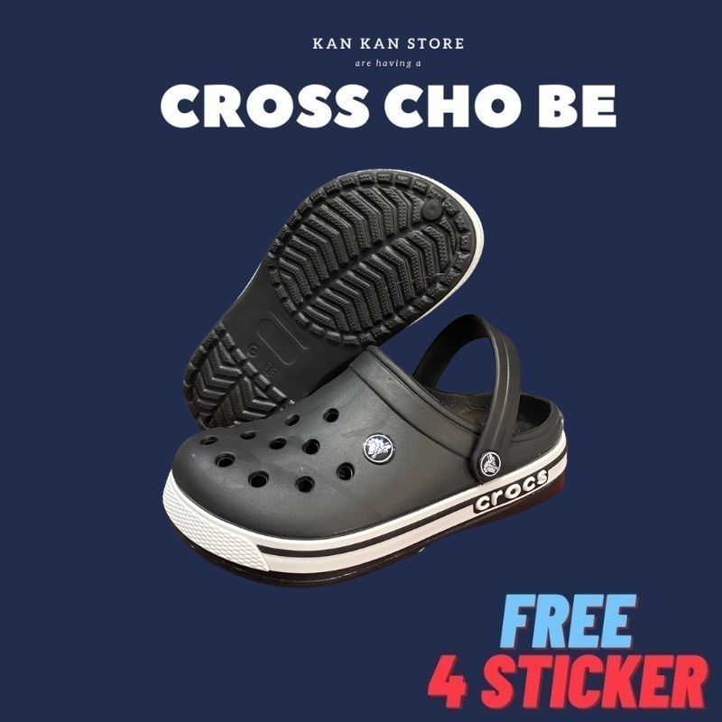 Dép Cross Cho Bé KA075 Sục Bé Trai Bé Gái Trẻ Em Crocs Tặng Sticker KanKanStore