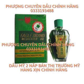 dầu gió xanh mỹ 2 nắp 24ml chính hãng 100%