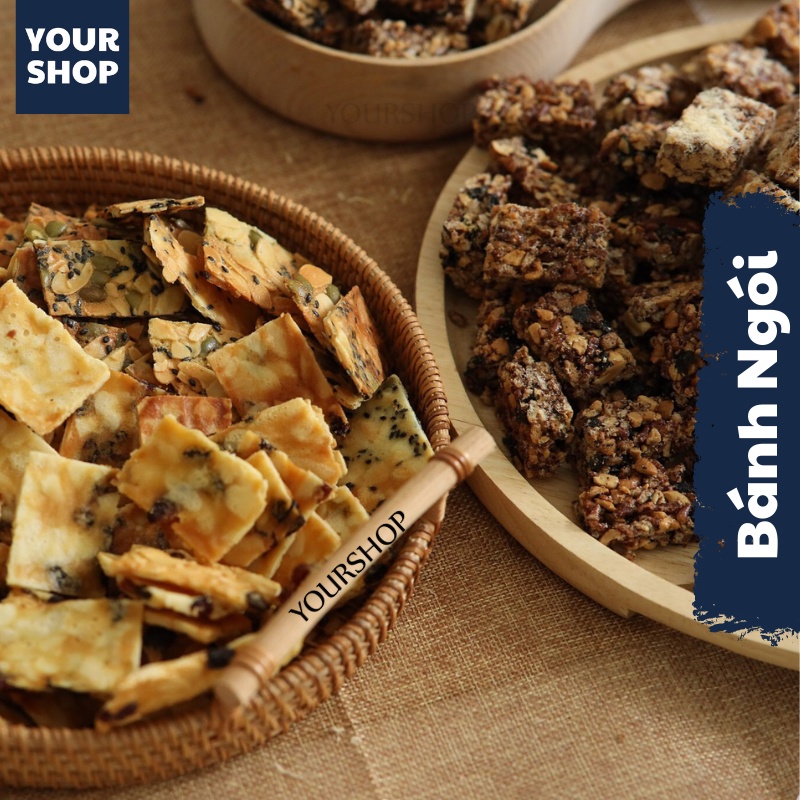 Bánh Ngói Hạnh Nhân Hạt Bí Mè Đen Ăn Kiêng Siêu Hạt Chuẩn Keto by Yourshop