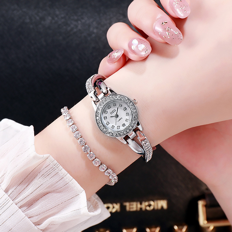 Đồng hồ đeo tay kiểu máy thạch anh đính hạt dây xoắn sang trọng cho nữ | WebRaoVat - webraovat.net.vn
