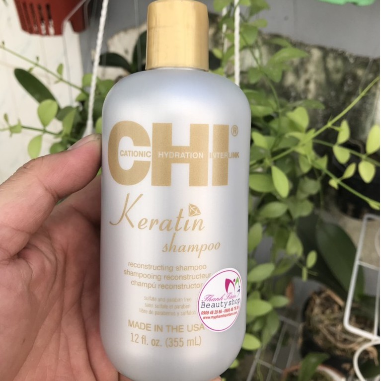 Dầu gội phục hồi tóc Chi Keratin Shampoo 355ml