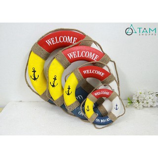 Phao cứu sinh trang trí Welcome Red PCS-01 cỡ nhỏ TAN