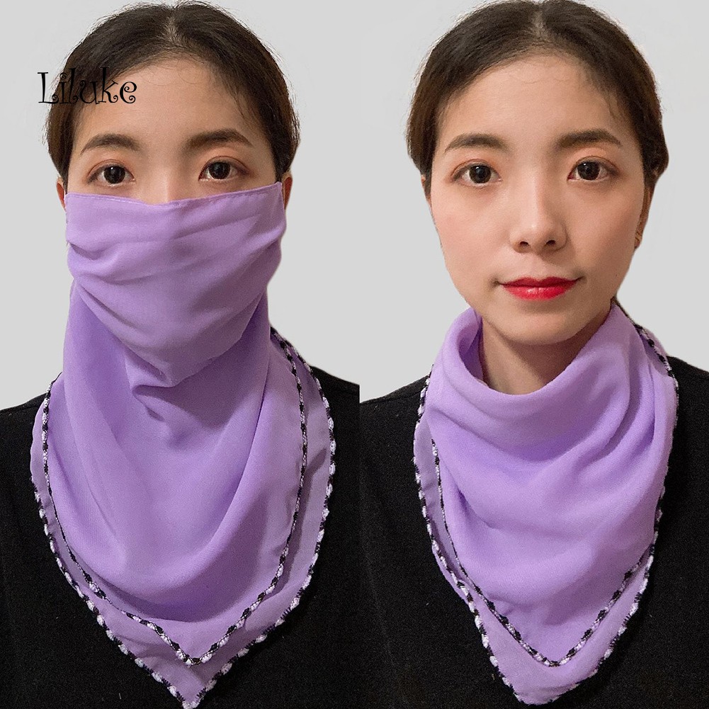 Khẩu Trang Chống Nắng Chống Bụi Thoáng Khí Dành Cho Nữ